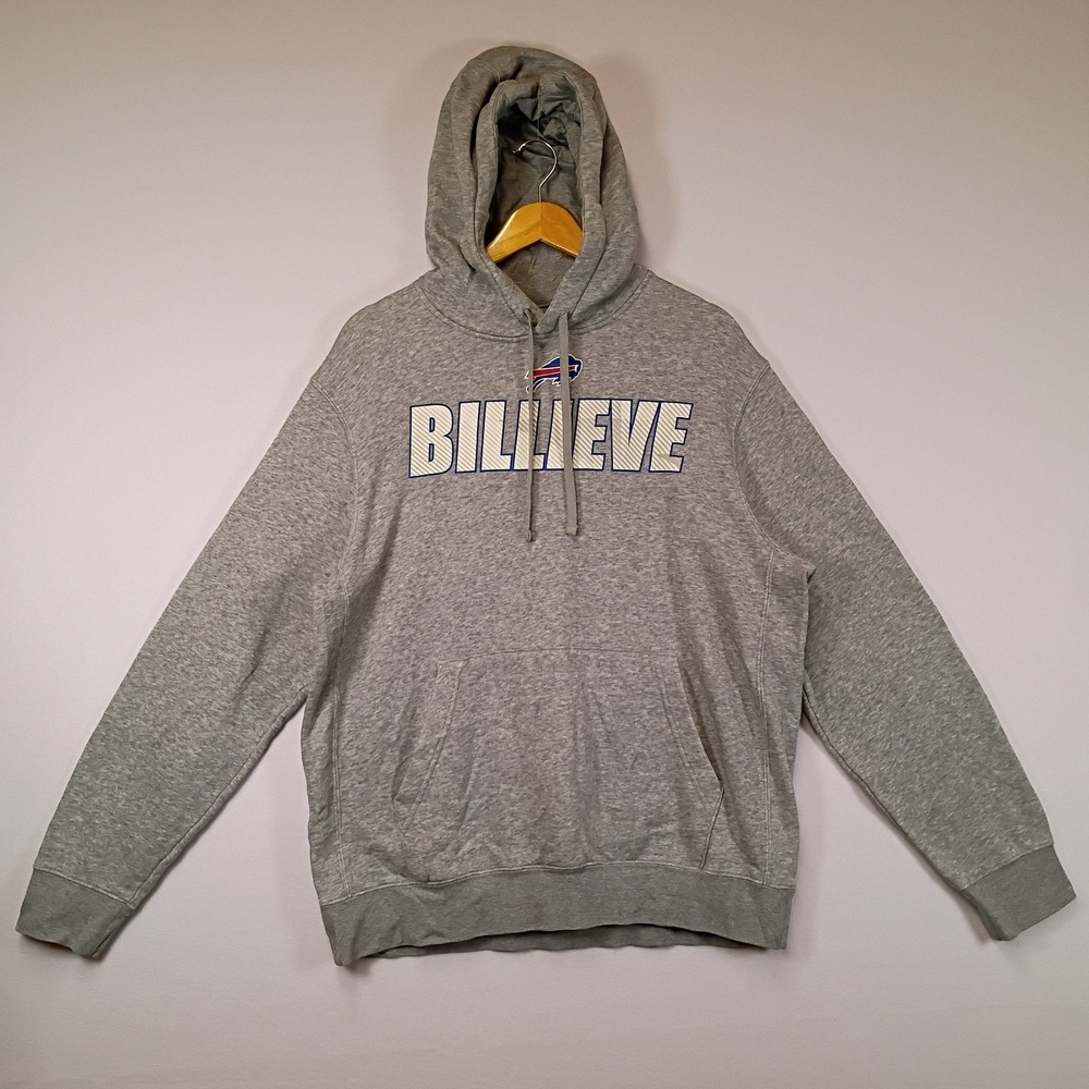 Gameday Buffalo Bills Nike Mens Large Gray Billieve Graphic Pullover Hoodie